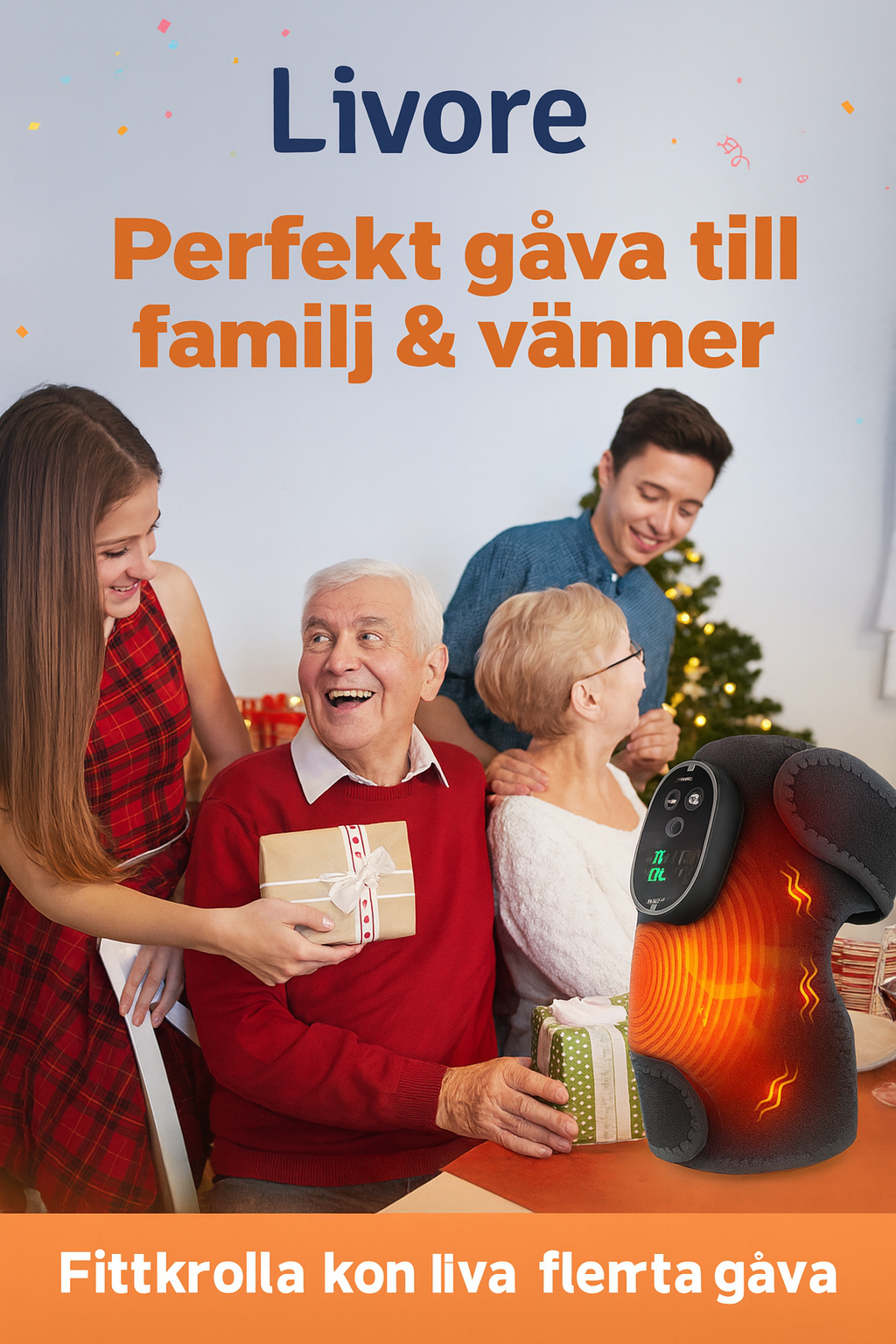 Livore™ Trådlöst Uppvärmt Knäskydd – Komfort & Avslappning