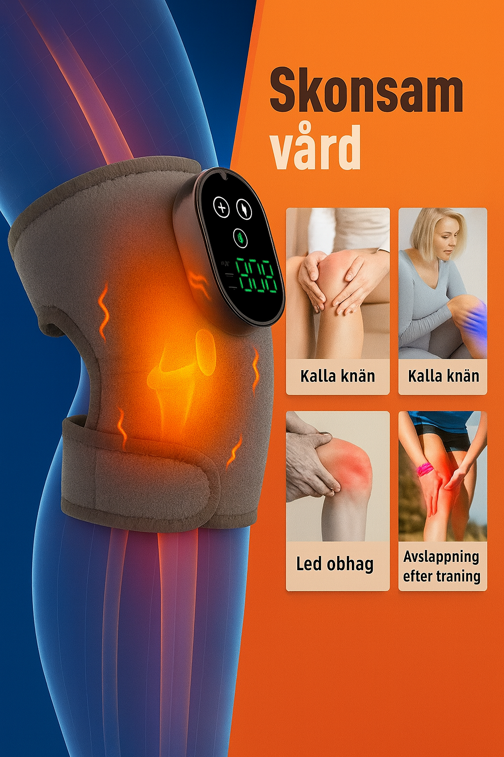 Livore™ Trådlöst Uppvärmt Knäskydd – Komfort & Avslappning