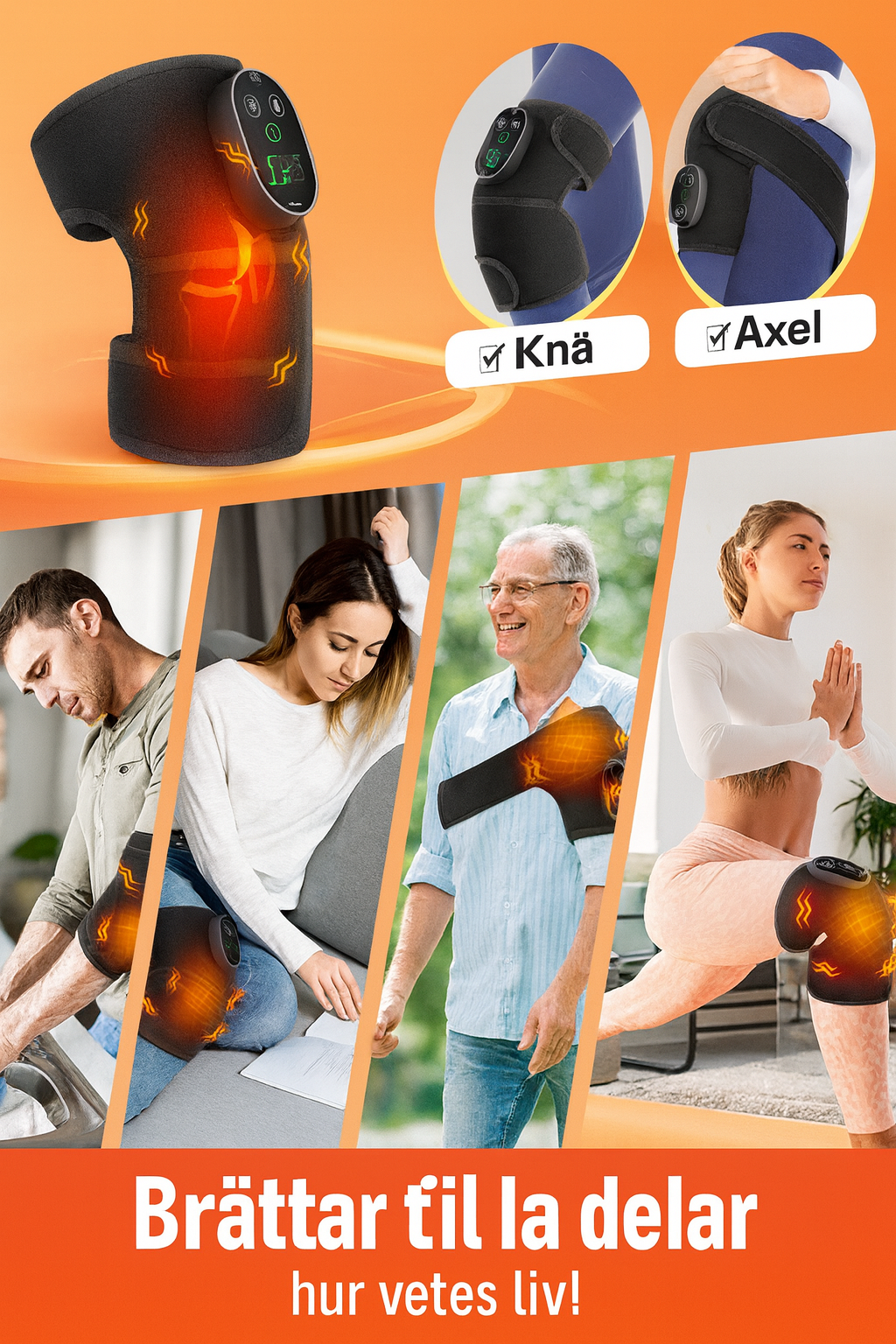 Livore™ Trådlöst Uppvärmt Knäskydd – Komfort & Avslappning