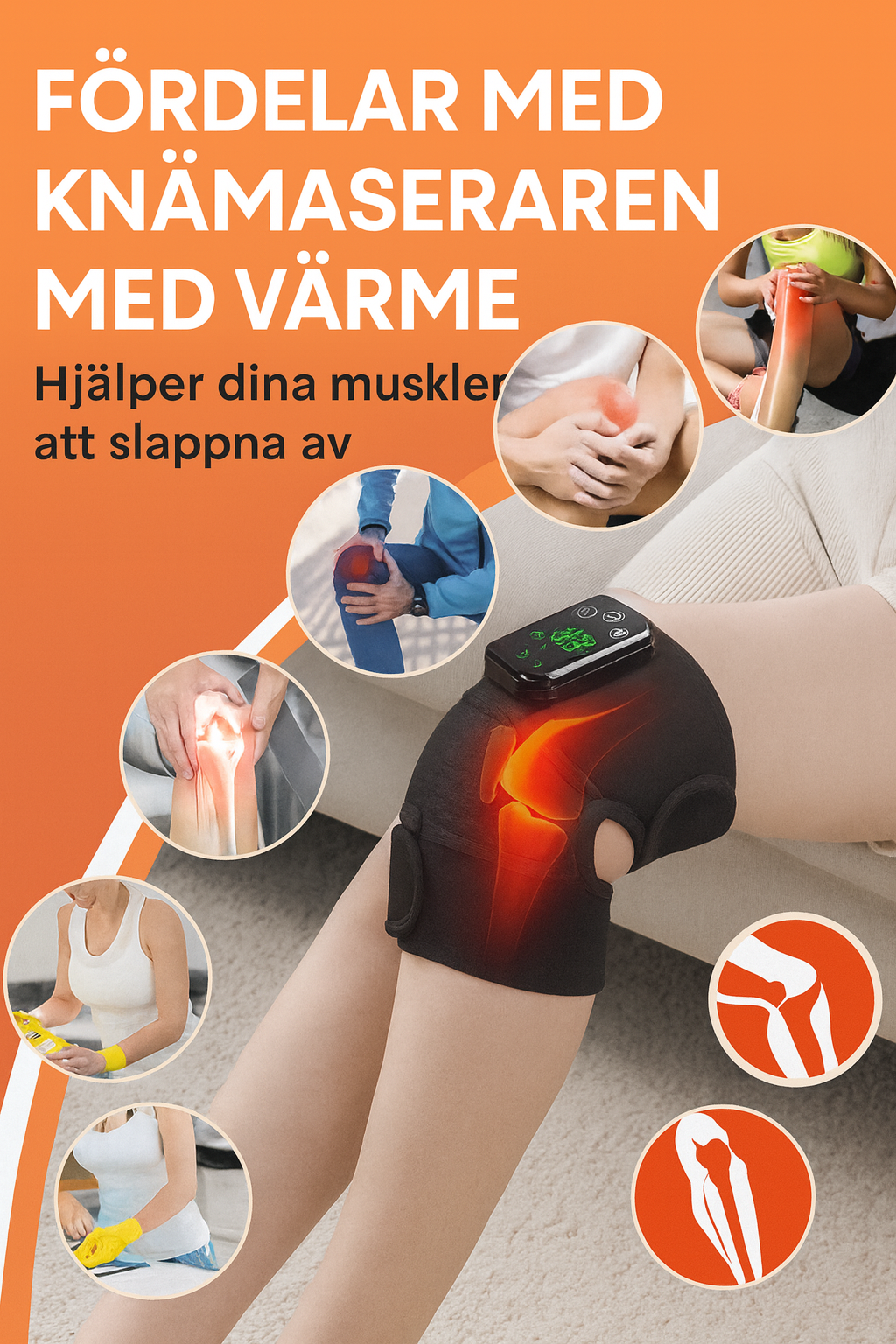 Livore™ Trådlöst Uppvärmt Knäskydd – Komfort & Avslappning